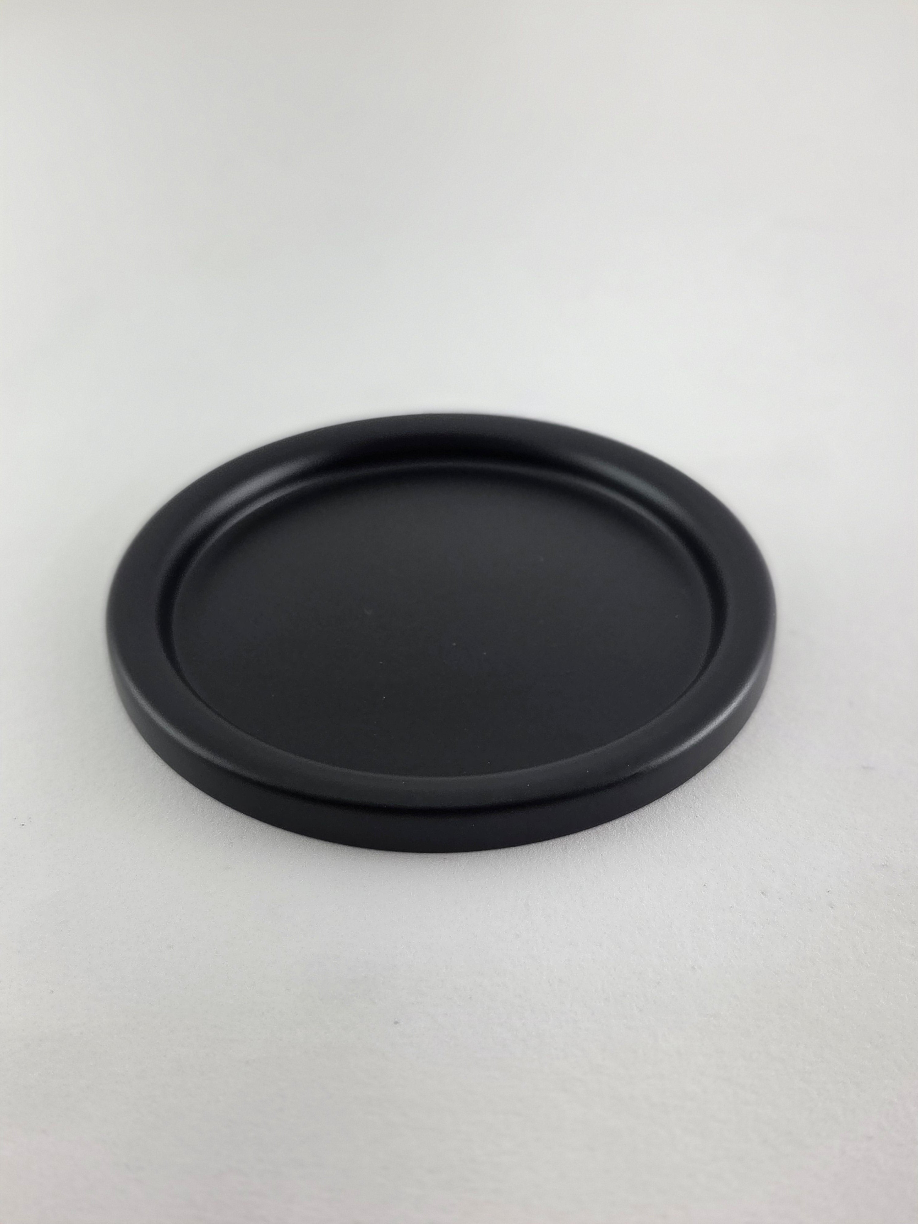 Kerzenteller schwarz